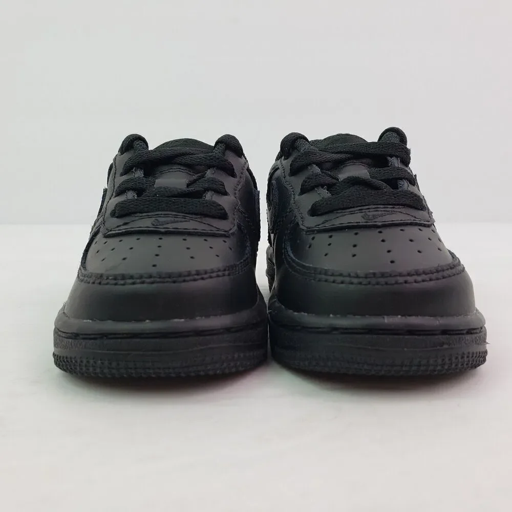 Nike Force 1 LE Baby Toddler Size 4c Triple Black Sneaker Shoes DH2926-001